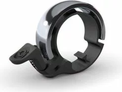 KNOG OI Classic Large Fahrradklingel Black/Silver Polished, 23.8 - 31.8mm