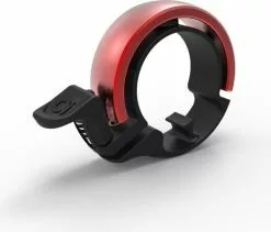 KNOG OI Classic Large Fahrradklingel Schwarz/Rot, 23.8 - 31.8mm