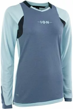 ION Tee LS Scrub AMP WMS Gusty Blue Trikot 38/M