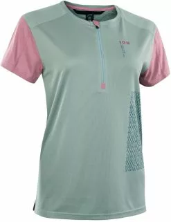 ION Tee Half Zip SS Traze VENT WMS Tidal Green Trikot