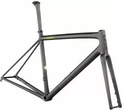 Specialized Aethos S-Works Rahmenset Satin Carbon / Jet Fuel