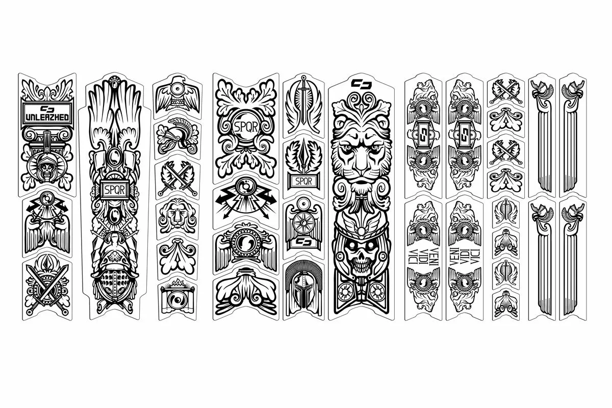 Unleazhed - BP01 Schutzfolie Frame Empire Black Glossy 3 Unleazhed - BP01 Schutzfolie Frame Empire Black Glossy