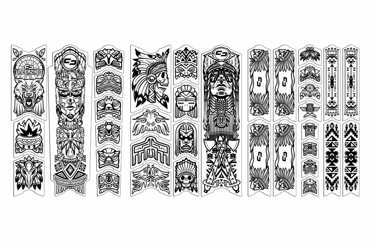 Unleazhed - BP01 Schutzfolie Frame Tatanka Black Glossy 3 Unleazhed - BP01 Schutzfolie Frame Tatanka Black Glossy