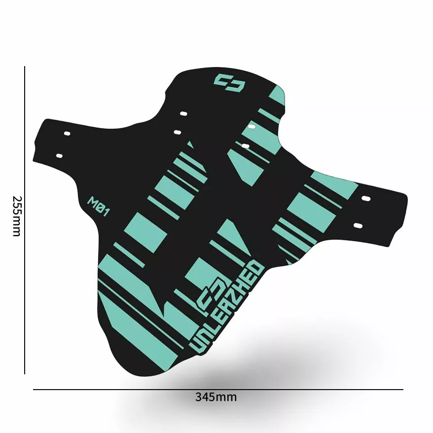 Unleazhed - Mudguard Small M01 Tourquise 3 Unleazhed - Mudguard Small M01 Tourquise
