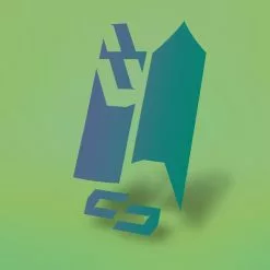 Unleazhed - M02 Sticker - Flipflop Violet / Blue