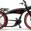 Ruff-cycles Ruff Cycles The Ruffian E-Bike Schwarz / Rotwand -Fahrrad Verkaufsgeschäft ruff cycles ruffian black red gen 4 side right
