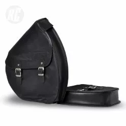 Ruff Cycles - Handgefertigte Satteltasche-Links Einzeln "Slim"