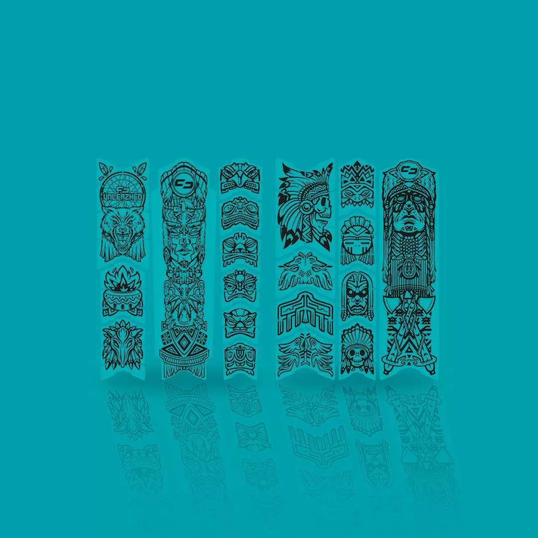 Unleazhed - BP01 Schutzfolie Frame Tatanka Black Glossy L 3 Unleazhed - BP01 Schutzfolie Frame Tatanka Black Glossy L